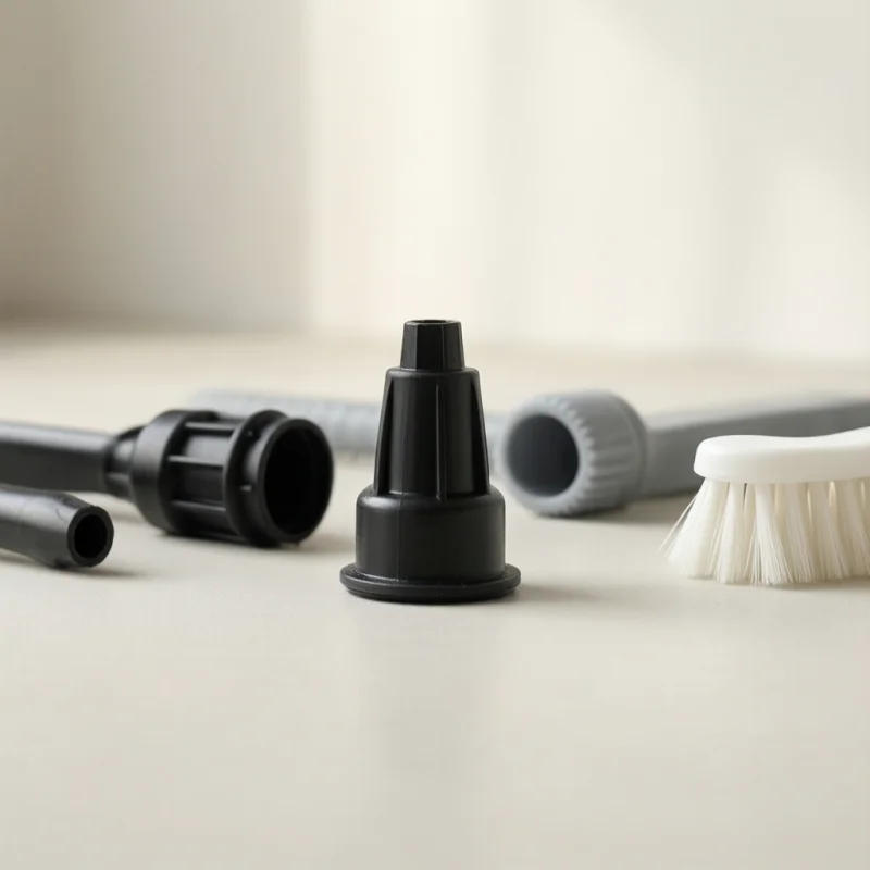 Plastic borstels en zuigmonden