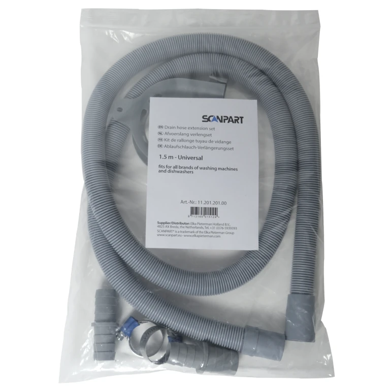 SCANPART Afvoerslang Verlengset Universeel 1,5m 1 stuk