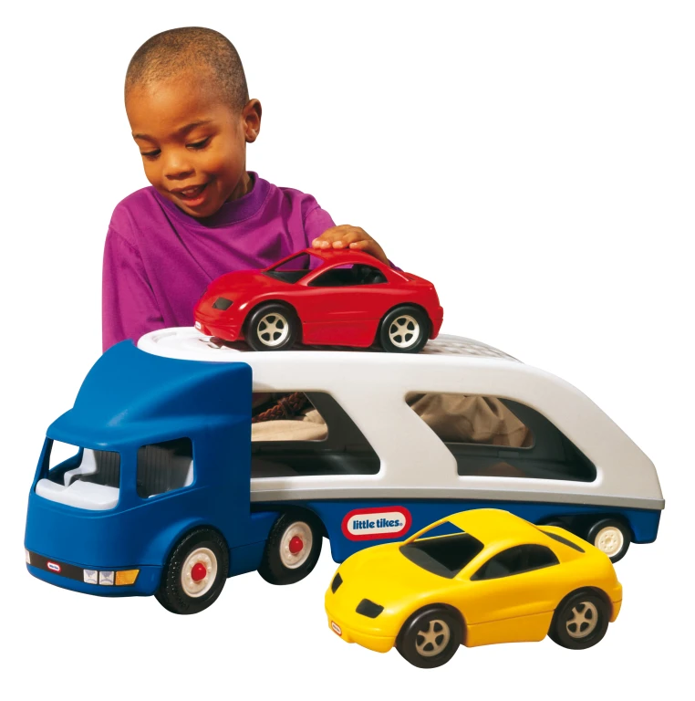 Little Tikes Speelgoedauto Autotransporter Blauw/Grijs 1 stuk