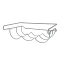 Scanpart koelkast flessenrek voor 3 flessen - RVS