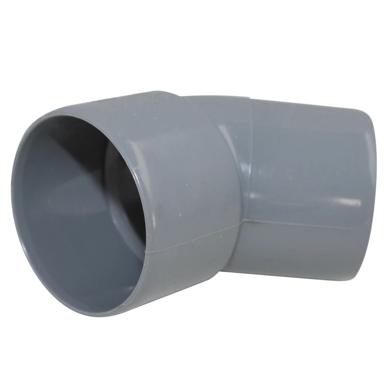 Merkloos PVC Afvoerbocht 45 graden 40mm Mof/Spie 1 stuk
