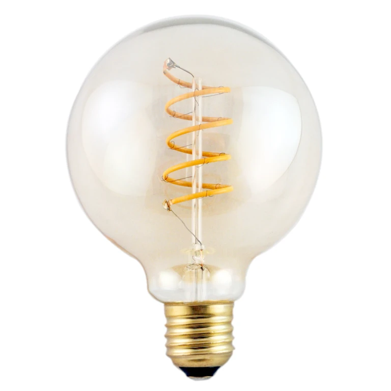 LED lichtbron E27 5W 230Lm grote bol vintage gold - 1 stuk
