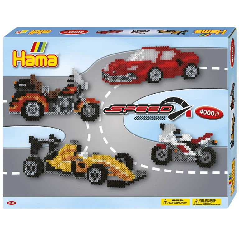 Hama Speed 4000 Strijkkralenset Racen - 1 stuk