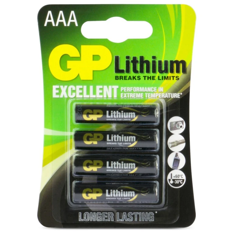 batterij Primary lithium AAA 4st. - GP24LF-2U4