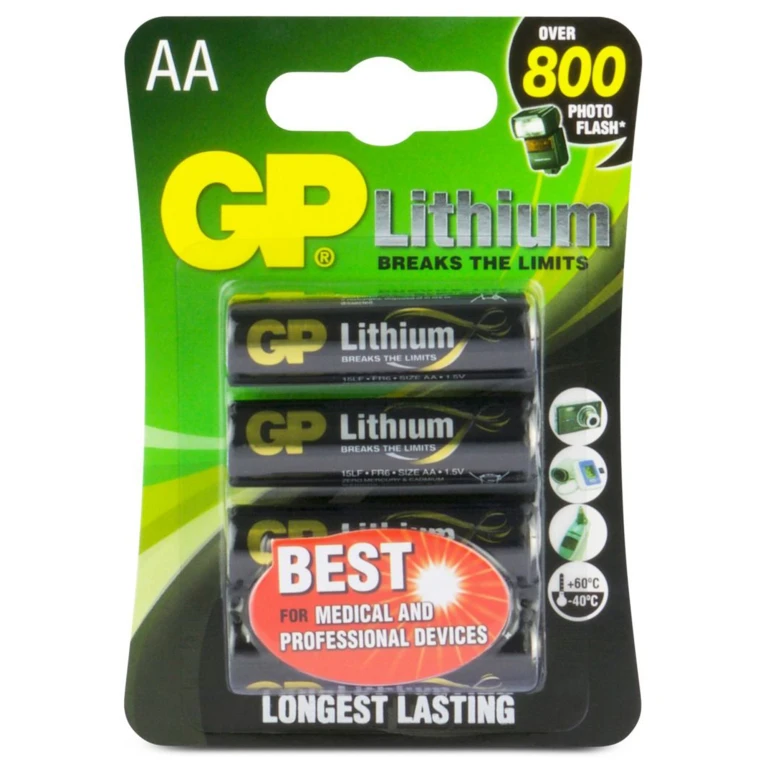GP Lithium AA Batterijen - Set van 4 stuks