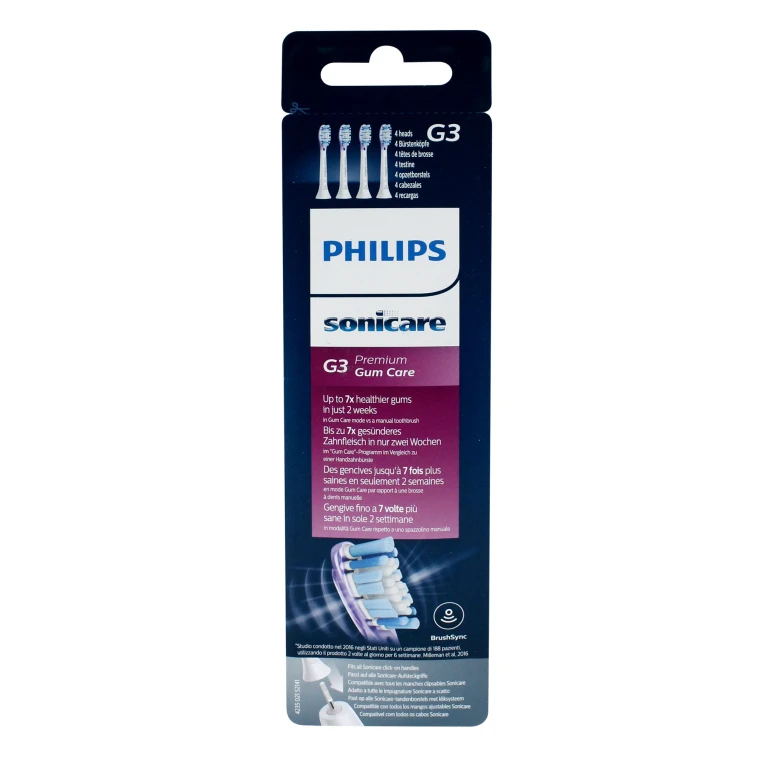 Philips Opzetborstel Sonicare G3 Premium Gum Care Wit 4 stuks