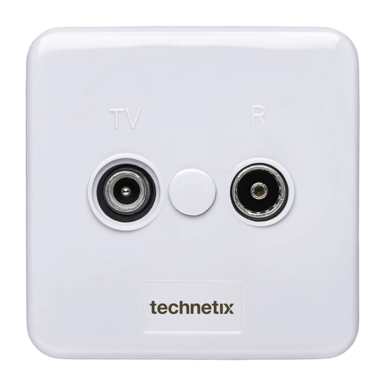 TECHNETIX Wandcontactdoos Radio/TV Tweegats