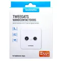 tweegats wandcontactdoos radio/TV - 11200200