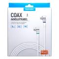 aansluitkabel 9.5mm(M)-(F) haaks 3,0m wit - 11201520
