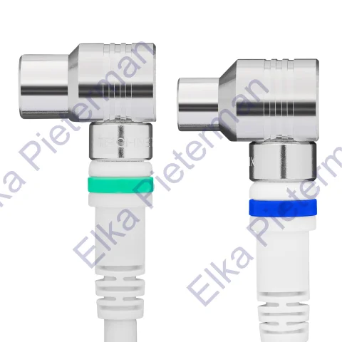 aansluitkabel 9.5mm(M)-(F) haaks 5,0m wit - 11201530