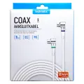 aansluitkabel 9.5mm(M)-(F) haaks 5,0m wit - 11201530