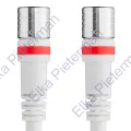 aansluitkabel F-connector (M)-(M) 1,5m wit - 11200490