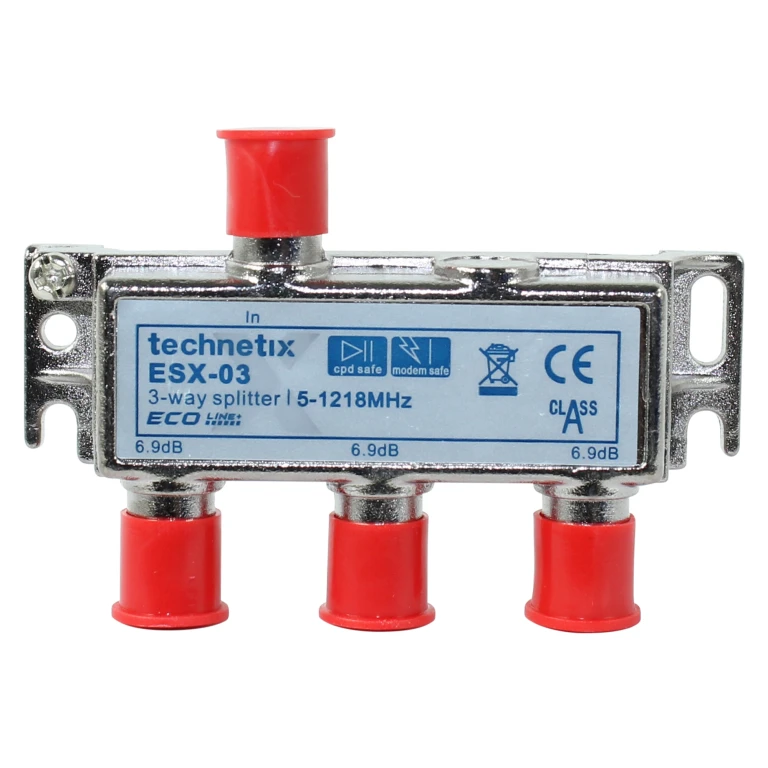 TECHNETIX Coax 3-weg verdeler Radio/TV Schroefverbinding 3929300005