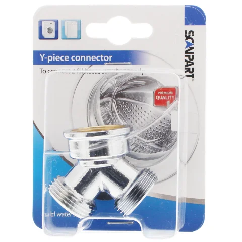 Scanpart y-stuk aanvoer 3/4 metaal
