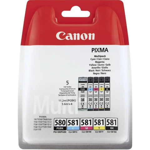 cartridge combipack zwart + kleur - CLI-581