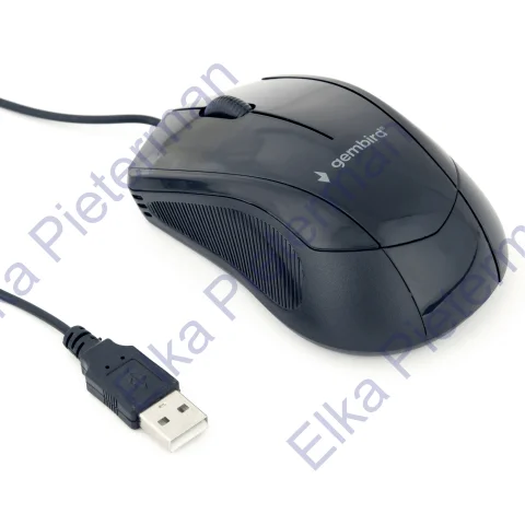 optische muis USB zwart - MUS-3B-02