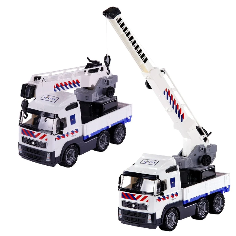 Polesie Speelgoedvrachtwagen Politie Hijskraan 49 cm