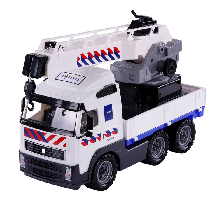 Polesie Speelgoedvrachtwagen Politie Hijskraan 49 cm