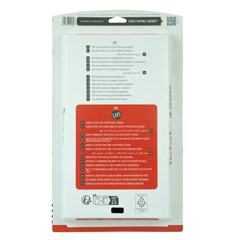 Tefal Snelkookpan Afdichting Ø220mm voor 4,5-7,5 Liter - 1 stuk