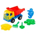 Strandset met Truck Rood Geel Blauw vanaf 1 jaar - 1 stuk