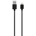 Grixx Laad+datakabel - Apple Lightning - 1m - Zwart (MFi)