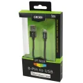 Grixx Telefonie Oplaadkabel Apple Lightning USB-A - 1m - Zwart