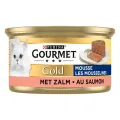 Gourmet Gold - Fijne Mousse Zalm - 85 gram - 24 blikjes
