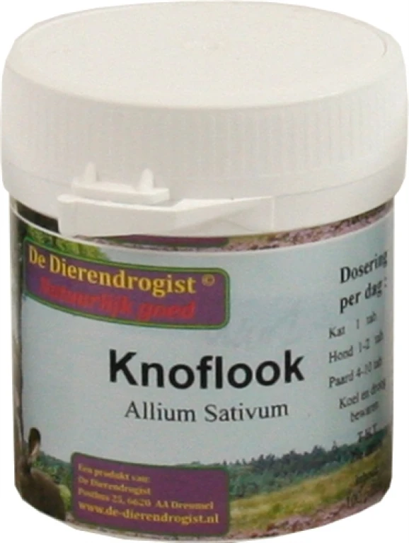 Dierendrogist Knoflook Tabletten Voedingssupplement - 200 stuk