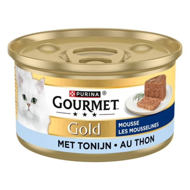 Gourmet Gold Natvoer Fijne Mousse Tonijn - 24 blikjes