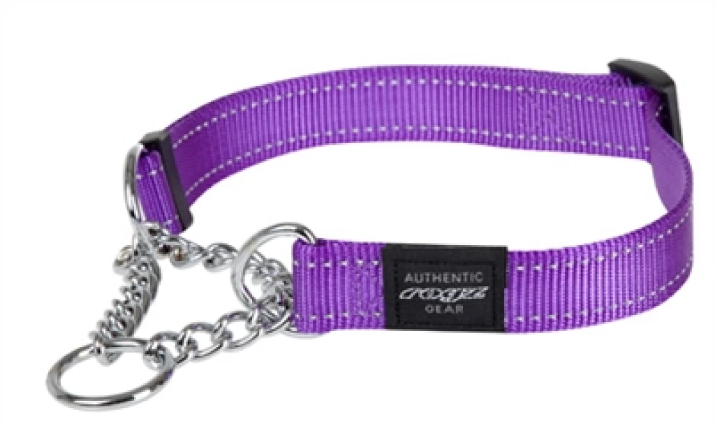 Rogz For Dogs Lumberjack Halfslip Hondenhalsband Paars XL - 1 stuk