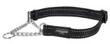 Rogz For Dogs Fanbelt Halfslip Hondenhalsband - Zwart - 37-56 cm