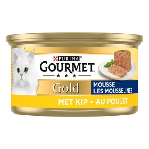 Gourmet Gold - Fijne Mousse Kip - 85 gram - 24 blikjes