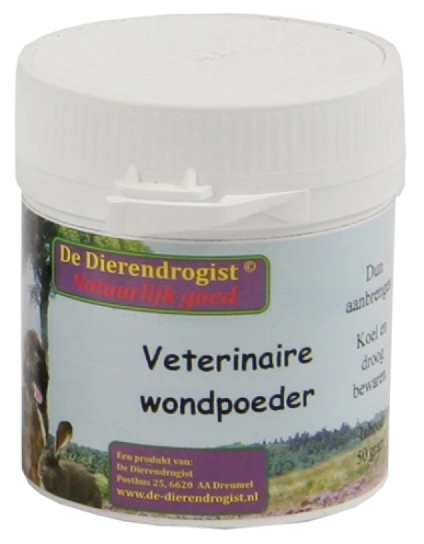 Dierendrogist Wondpoeder voor Hond en Kat - 1 stuk (50 gram)