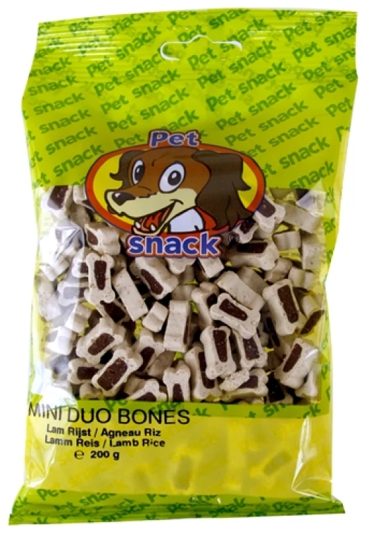 Hondensnacks Lam & Rijst - set van 14 zakjes van 200 gram