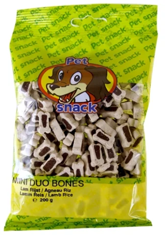 Petsnack - Botjes Duo Lam/Rijst - 200 gram - 14 Zakken