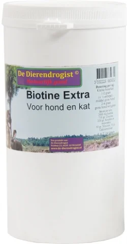 Dierendrogist Biotine Poeder+Kruiden Hond/Kat 900 Gr