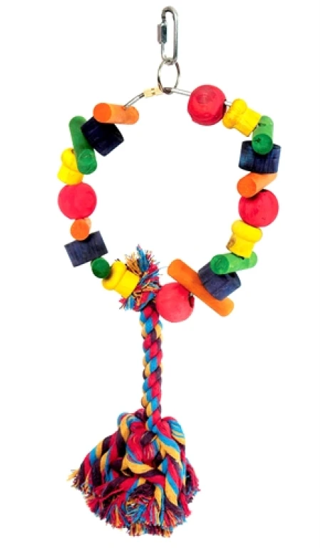 Happy Pet Cartwheel vogel speelgoed voor papegaaien - 1 stuk