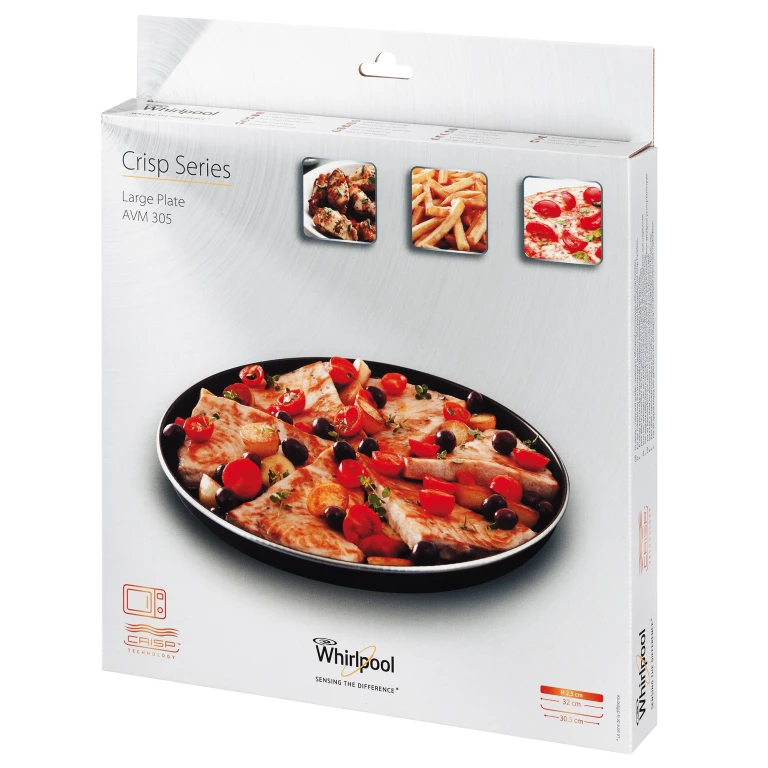 Whirlpool Crispplaat Antiaanbaklaag Diameter 30,5-32 cm