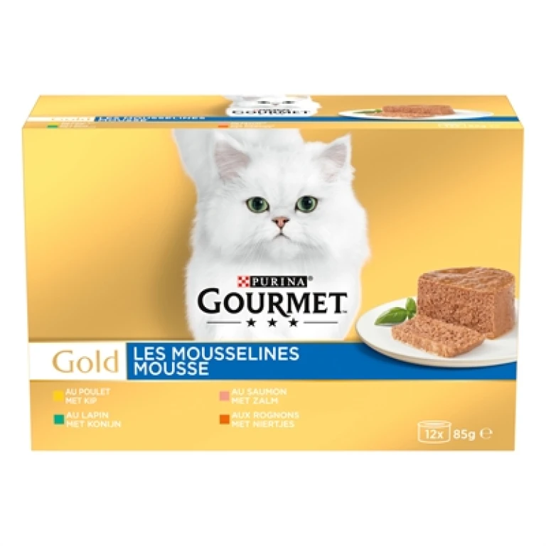 Gourmet Kat Natvoer Fijne Mousse set van 12