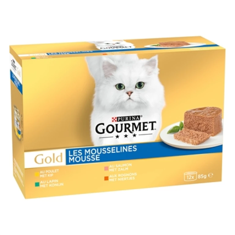 Gourmet Kat Natvoer Fijne Mousse set van 12