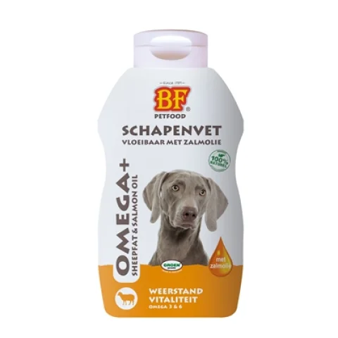 Biofood Vloeibaar Schapenvet Met Zalmolie 500 Ml
