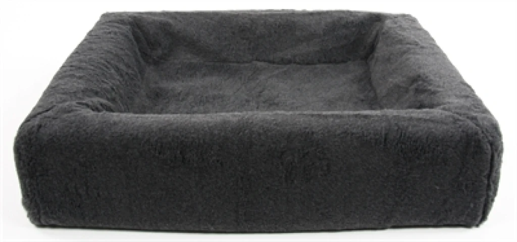 Bia Bed Fleece Overtrek Hondenmand Grijs 60x50x12,5 cm - 1 stuk