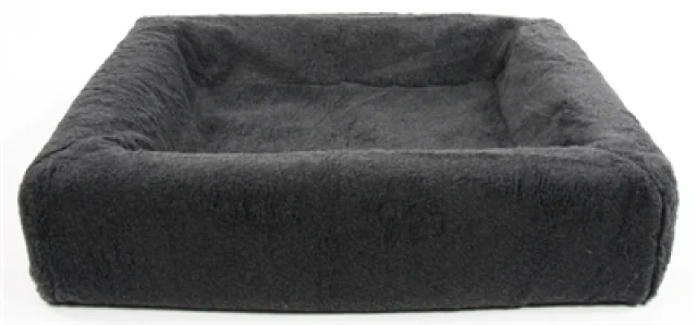 Bia Bed Fleece Overtrek Hondenmand Grijs Bia-50 60X50X12 Cm