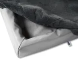 Bia Bed Fleece Overtrek Hondenmand Grijs Bia-50 60X50X12 Cm