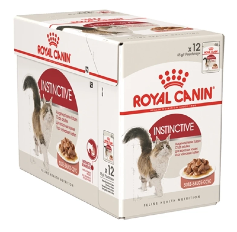 Royal Canin Kat Natvoer Instinctive in Saus - Set van 12 x 85g