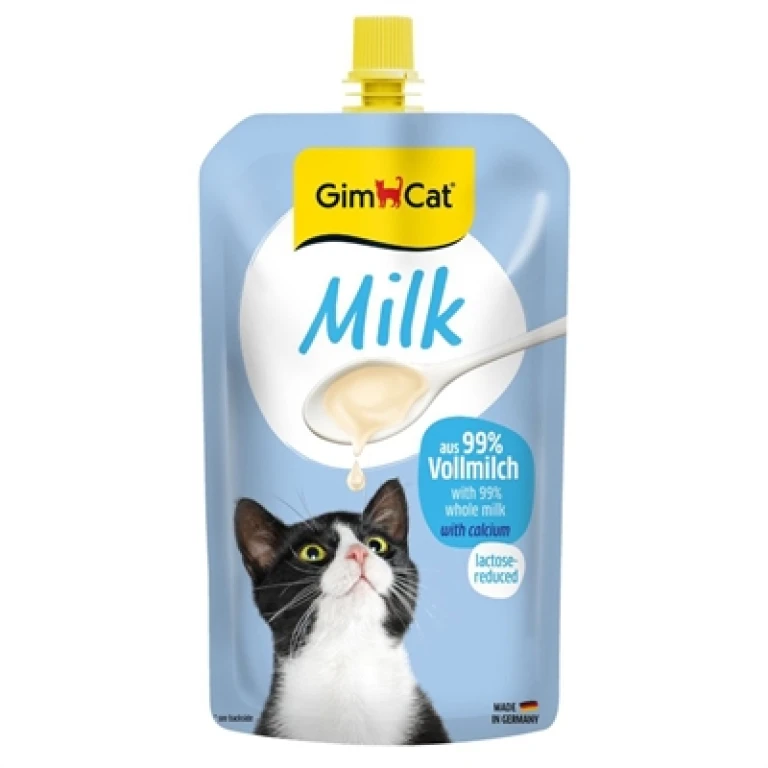 Gimcat Kattenmelk Hersluitbare Pouch 200 ml - 1 stuk