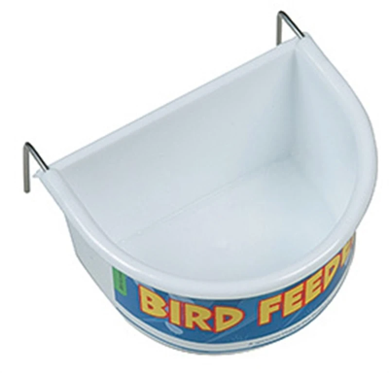 Happy Pet Voerbak voor Vogels Half Rond Wit Large - 1 stuk