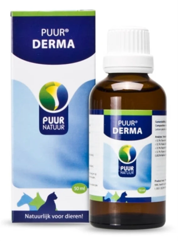 Puur Natuur Derma (Jeuk) - Aanvullende Diervoeding - 50 ml - 1 stuk