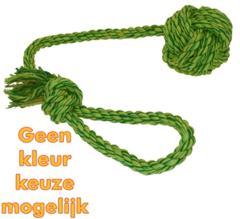 Happy Pet Werpflostouw met Touwbal - 48 cm - 1 stuk