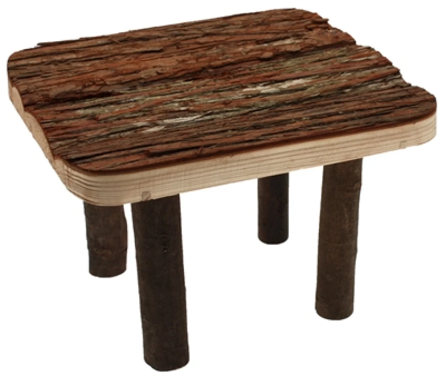 Happy Pet Houten Platform voor Knaagdieren - 1 stuk - 25x30x18 cm